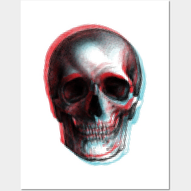 Skull glitch Wall Art by WRDY